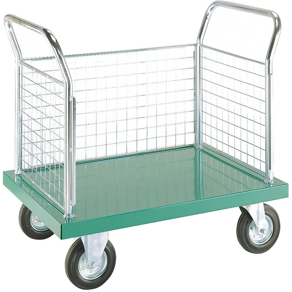 Coloured Shelf Trolley Platform Truck Capacity 700KG - Warehouse Storage Products