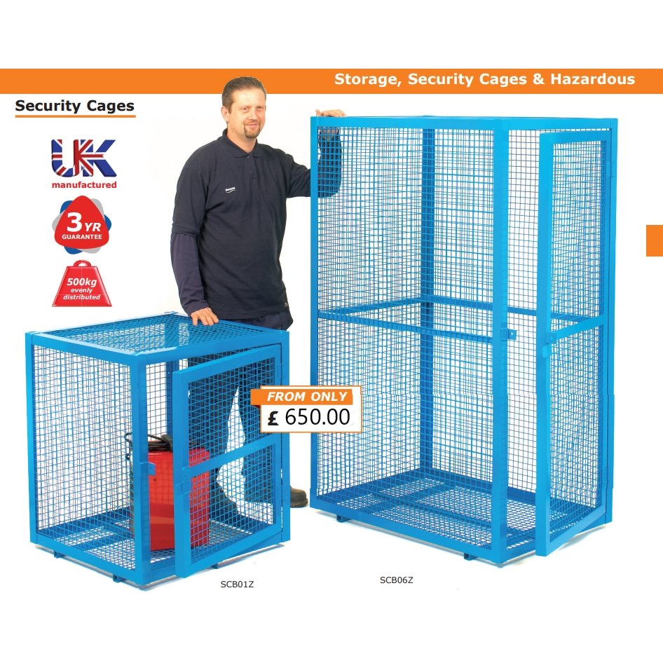 Compact Security Cage for Hazardous and Valuable Materials - Warehouse Storage Products