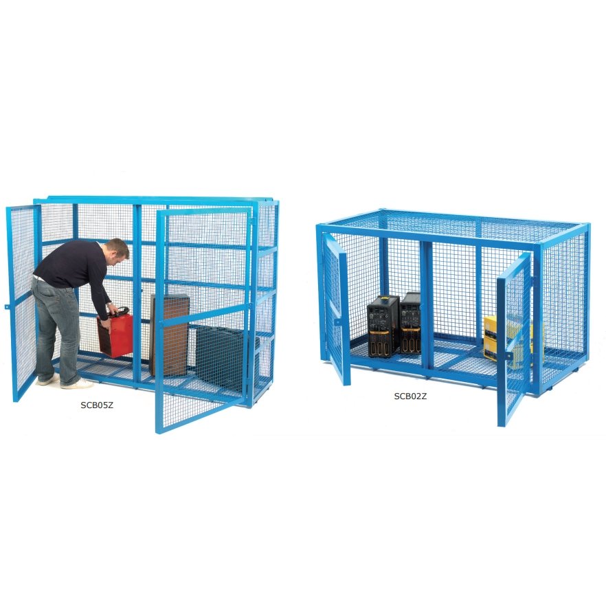 Compact Security Cage for Hazardous and Valuable Materials - Warehouse Storage Products