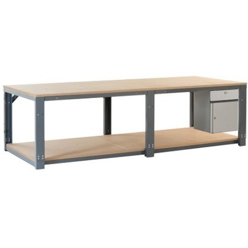 Complete Modular Work Bench With Combined Cabinet & Drawer 1000Kg Capacity - Warehouse Storage Products