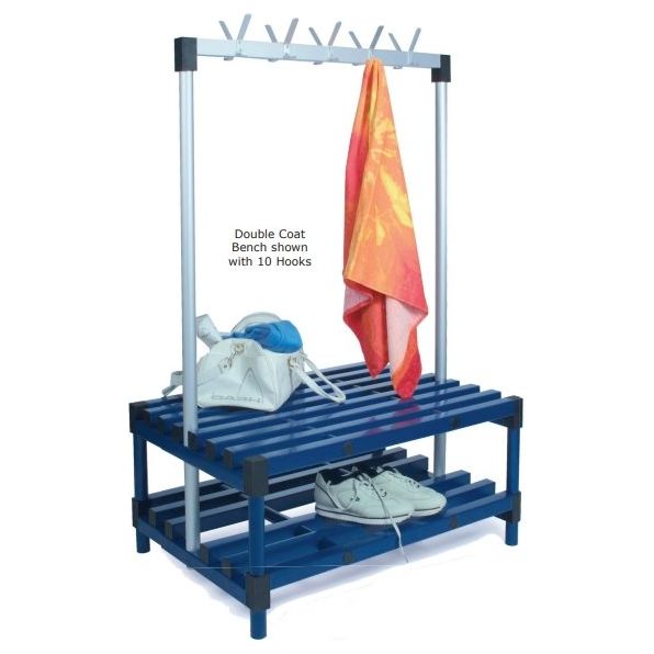 Double Sided Coat Gym School Changing Room Bench - Warehouse Storage Products