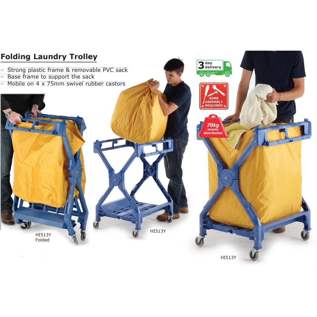 Folding Laundry Trolley - Warehouse Storage Products
