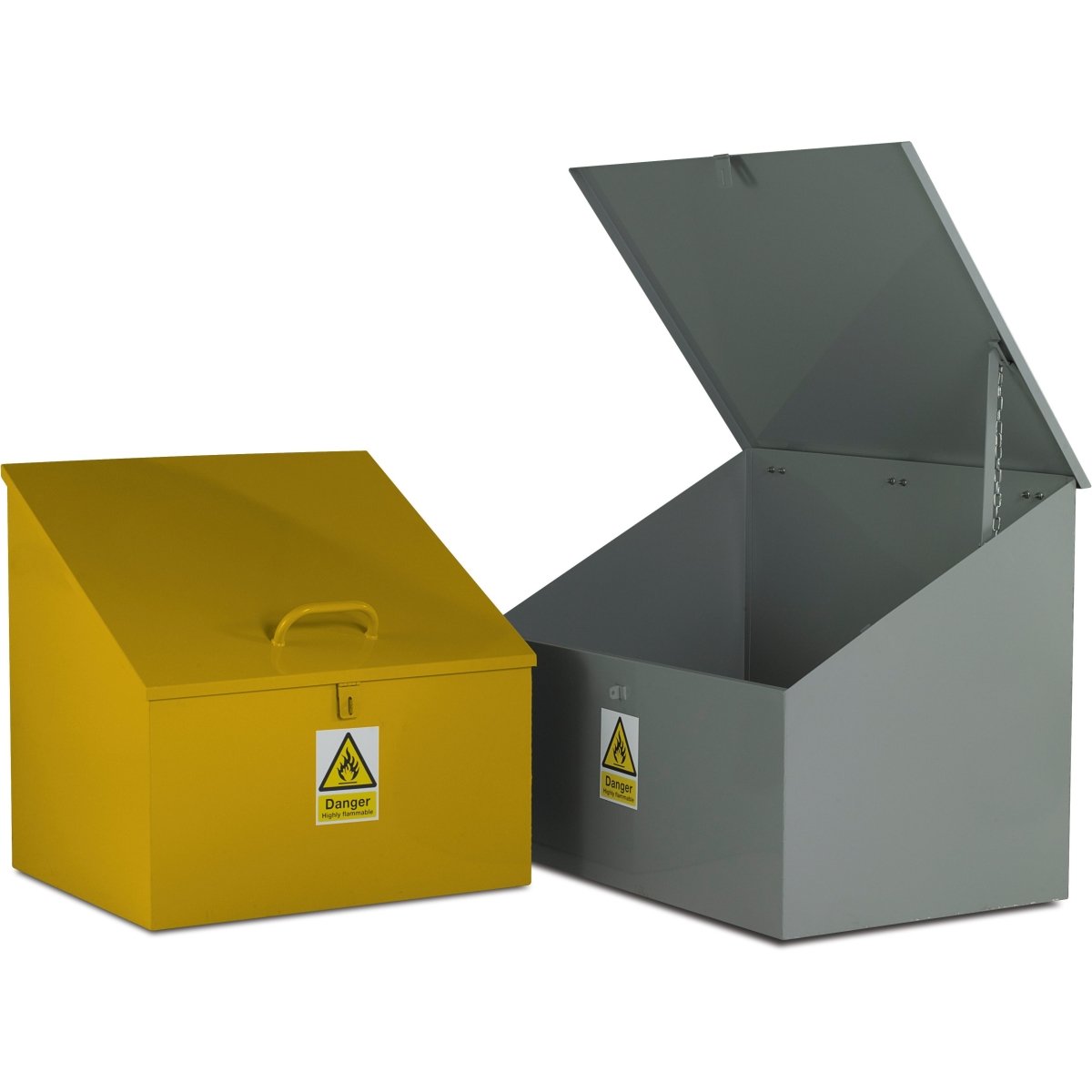 Heavy Duty Hazardous Sloping Top Bin (2 Models) - Warehouse Storage Products