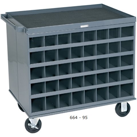 Heavy Duty Mobile Work Station With 80 Compartments - Warehouse Storage Products