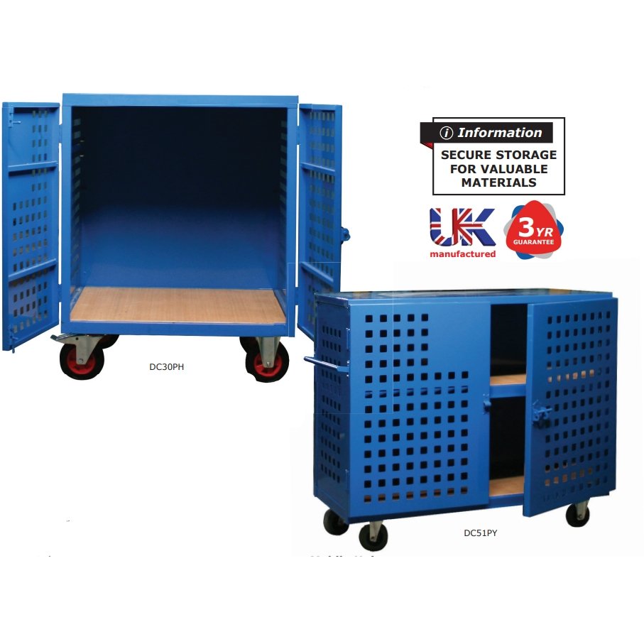 Heavy Duty Storage Mobile Vault Cabinet Unit - Warehouse Storage Products