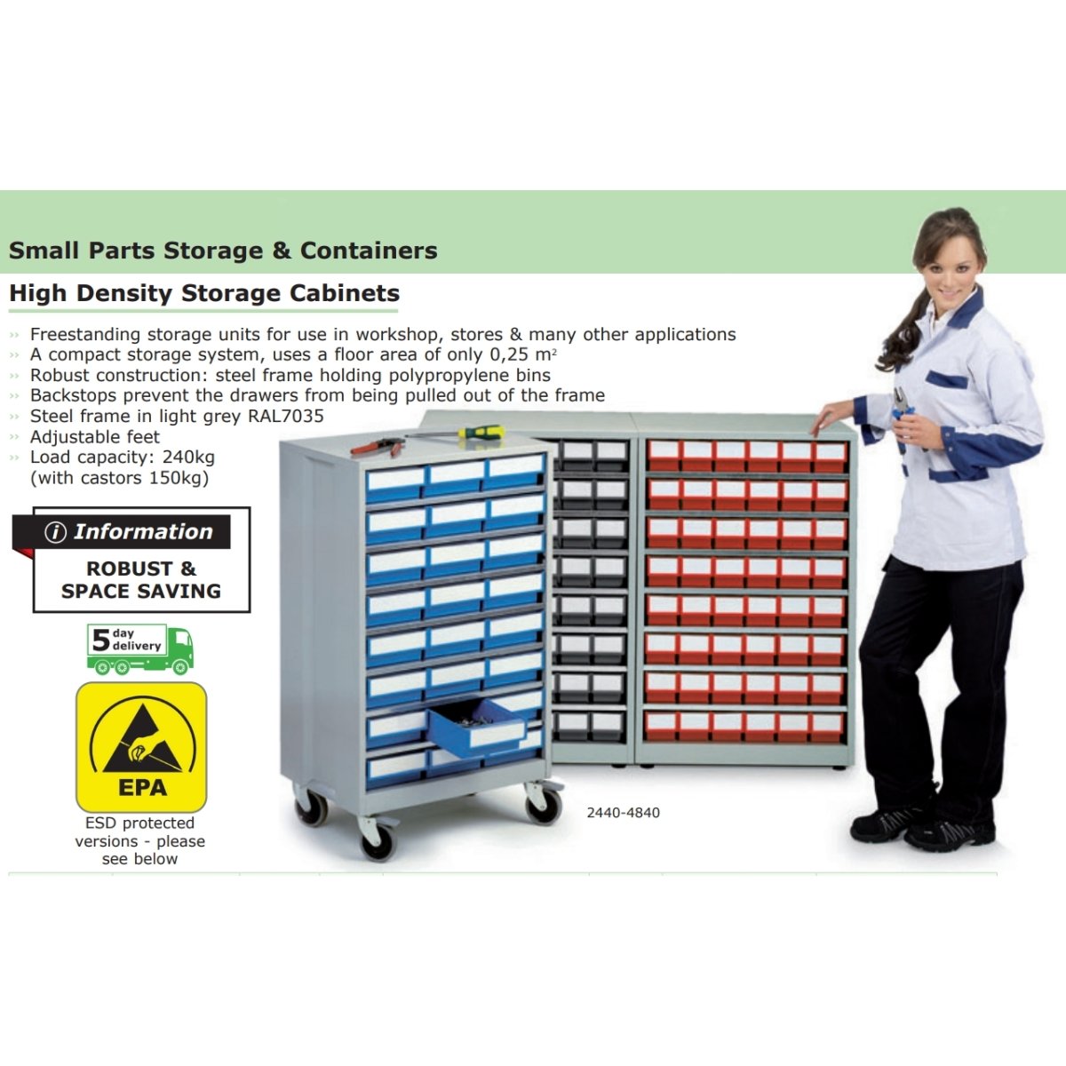 High Density Wheelalong Workshop Storage Cabinets - Warehouse Storage Products