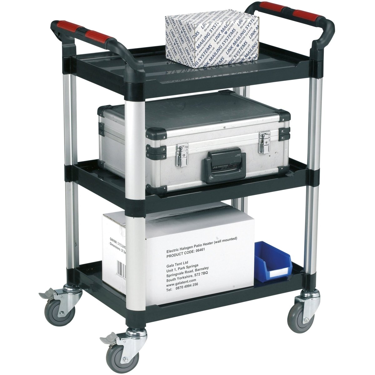 Industrial Utility Tray Trolley 2/3 Tier - Warehouse Storage Products
