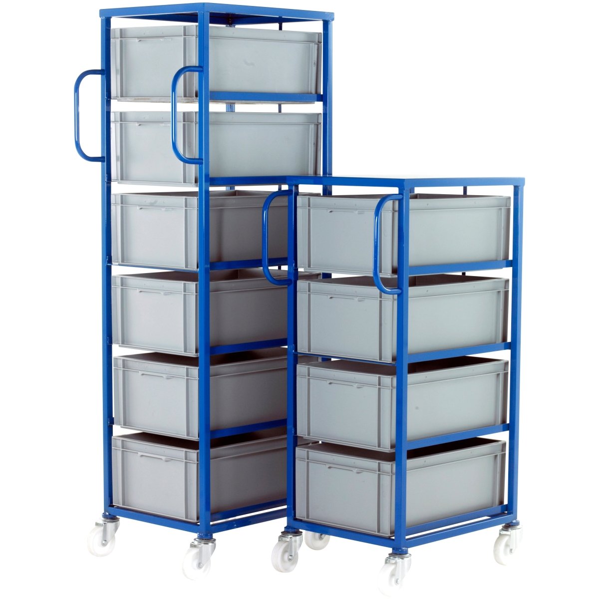 Large Tray Container Mobile Storage Trolley - Warehouse Storage Products