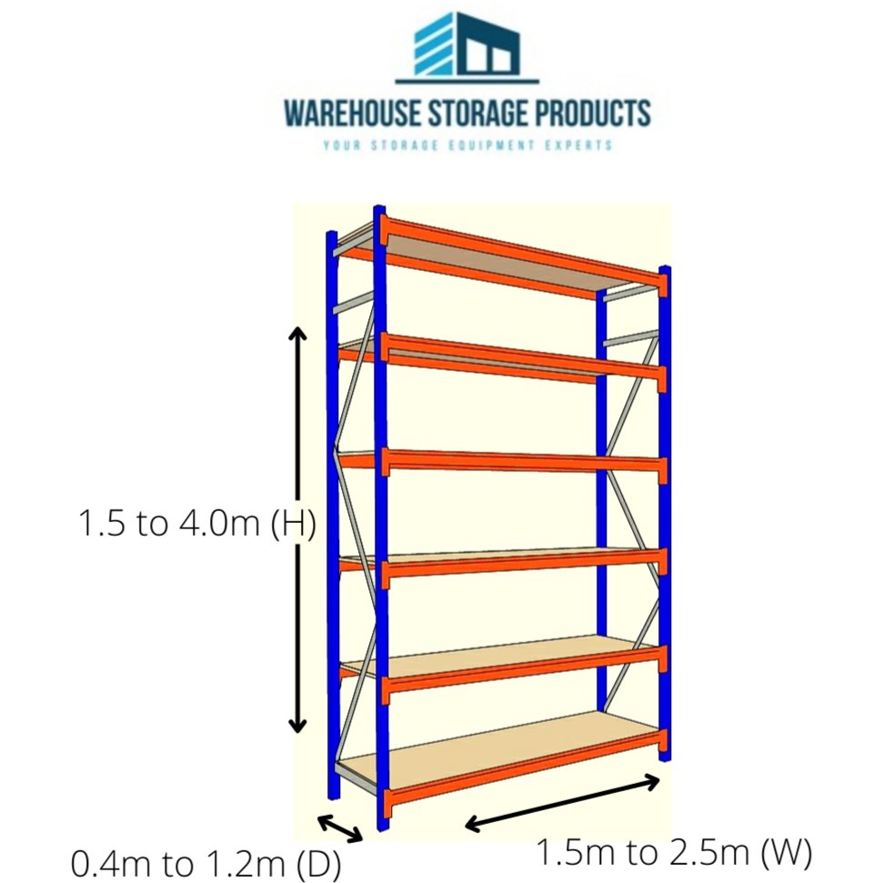 Longspan Racking 6 Shelf Starter Bay 1.5m (H) - Warehouse Storage Products