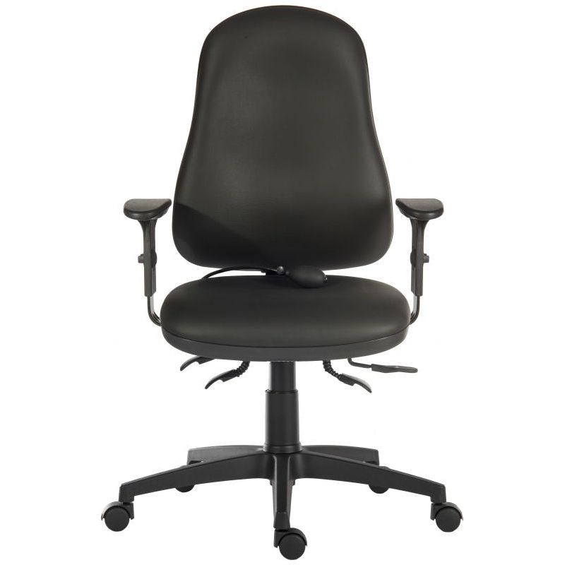 Office Ergo Comfort Air Black PU Chair - Warehouse Storage Products