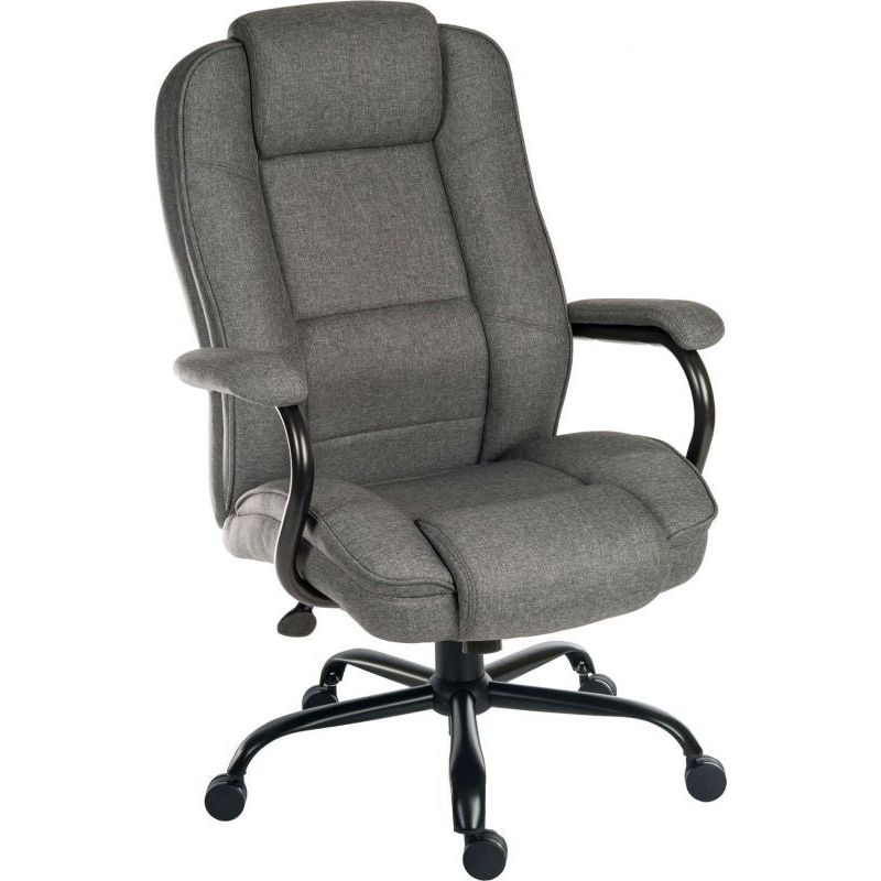 Office Executive Fabric Chair with Padded Arms - Warehouse Storage Products