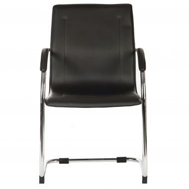 Office Guest Contemporary Visitor Chair Black (Single / Set of 5) - Warehouse Storage Products