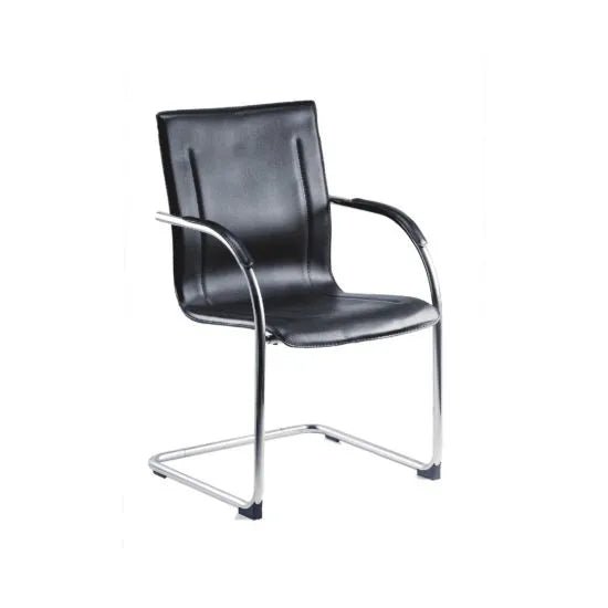 Office Guest Contemporary Visitor Chair Black (Single / Set of 5) - Warehouse Storage Products