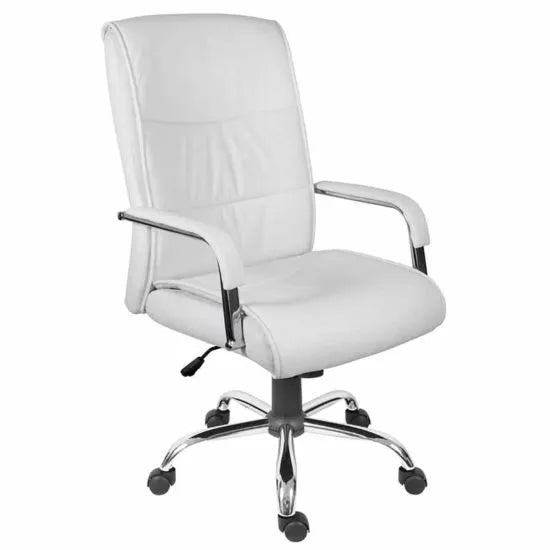 Office Kendal Executive Chair (White and Black) - Warehouse Storage Products