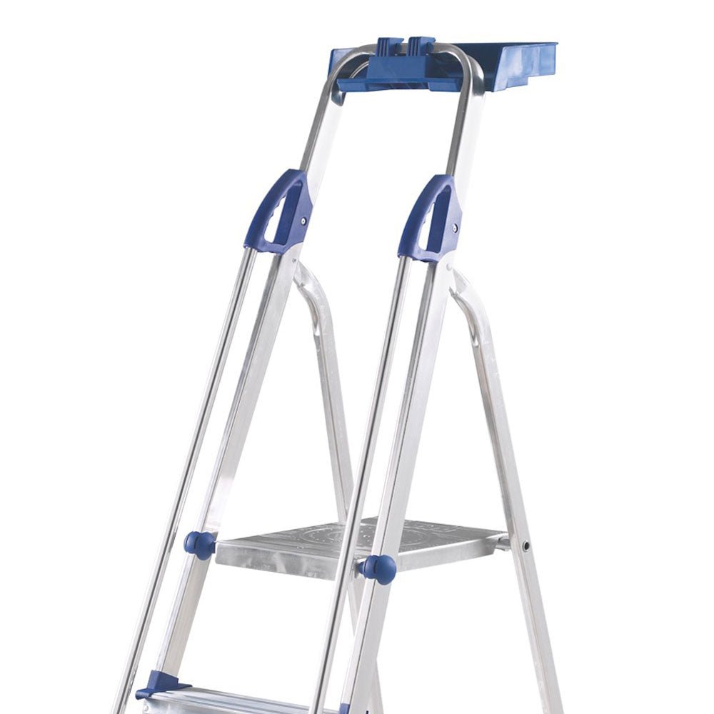 Tool Rack Steps Professional Aluminium Folding Steps with Tool Tray