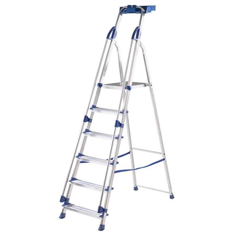 Tool Rack Steps Professional Aluminium Folding Steps with Tool Tray