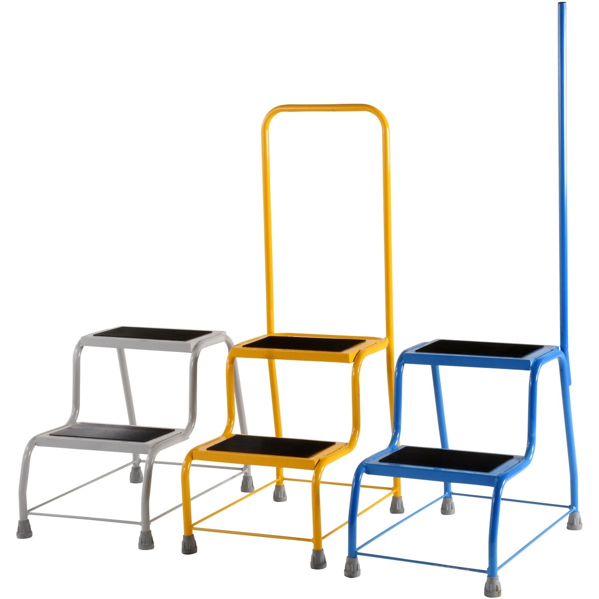 Robust Coloured Industrial Portable Steps (8 Models) - Warehouse Storage Products