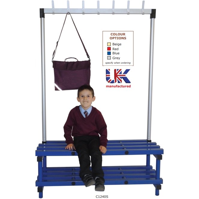 Single Sided Coat School Bench - Warehouse Storage Products