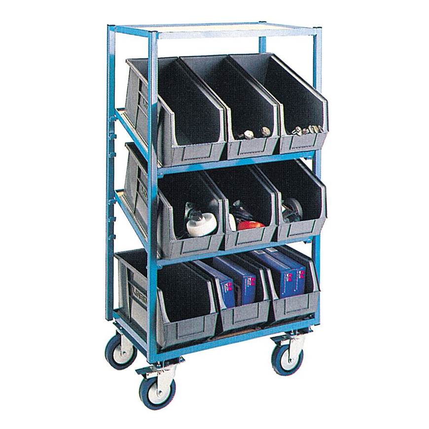 Stock Trolley (INCLUDED 9X BINS) - Warehouse Storage Products