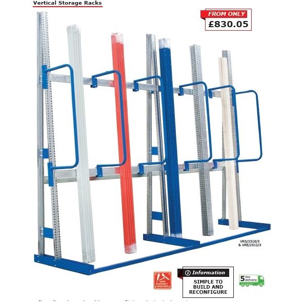 Vertical Storage Rack - Warehouse Storage Products